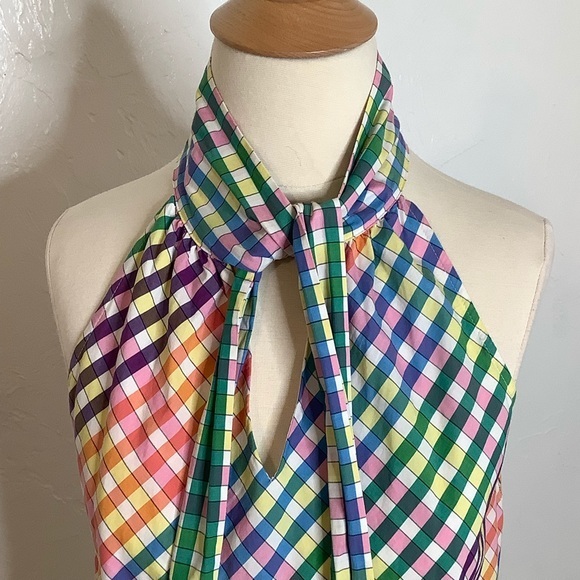 J crew halter sleeveless summer shift dress SZ 6 - Picture 6 of 16